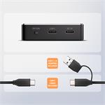 AXAGON ADSA-M2C11, dokovacia stanica USB-C s rýchlosťou 10 Gb/s pre 1× SSD M.2 NVMe/SATA