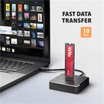 AXAGON ADSA-M2C11, USB-C 10Gbps dokovací stanice pro 1× M.2 NVMe/SATA SSD