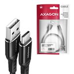 AXAGON BUCM-AM10AB, HQ kábel USB-C <-> USB-A, 1 m, USB 2.0