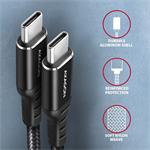 AXAGON BUCM-CM10AB, HQ kábel USB-C <-> USB-C, 1 m