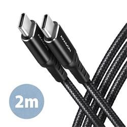 AXAGON BUCM-CM20AB, HQ cable USB-C <-> USB-C, 2m