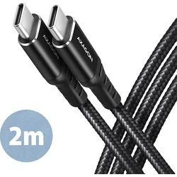 AXAGON BUCM-CM20AB, HQ kabel USB-C <-> USB-C, 2m