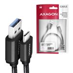 AXAGON BUCM3-AM15AB, SPEED kábel USB-C USB-A, 1.5m, čierny