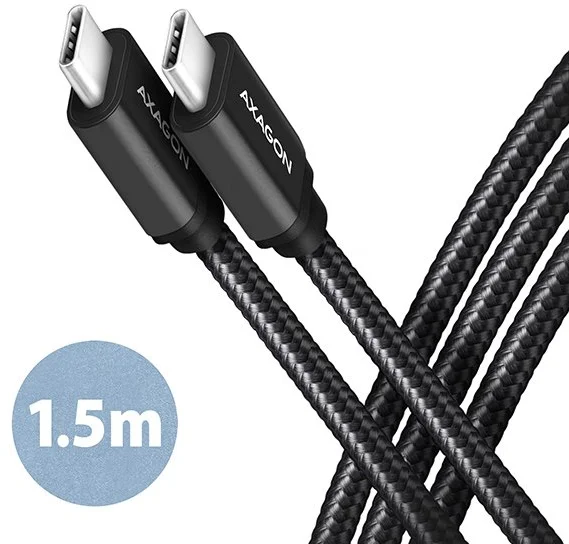 AXAGON BUCM3-CM15AB, SPEED kábel USB-C USB-C, 1.5m, čierny