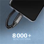 AXAGON BUCM32-CF05AB predlžovací kábel USB-C (M) <-> USB-C (F), 0,5 m, USB 20Gbps, PD 240W ALU opletenie