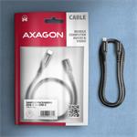 AXAGON BUCM32-CF05AB predlžovací kábel USB-C (M) <-> USB-C (F), 0,5 m, USB 20Gbps, PD 240W ALU opletenie