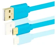 AXAGON BUMM-AM15QL, HQ kabel Micro USB - USB A, modrý, 1.5m