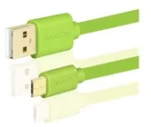 AXAGON BUMM-AM20QG, HQ kabel Micro USB - USB A, zelený, 2m