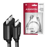 AXAGON BUMM3-CM10AB, kábel SPEED microUSB <-> USB-C, 1 m