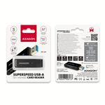 AXAGON CRE-S2N, USB-A 3.2 Gen 1 čtečka