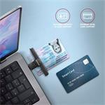 AXAGON CRE-SMP1C, USB-C PocketReader čtečka kontaktních karet Smart card (eObčanka)
