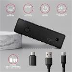 AXAGON EE35-GTR, USB-C 5Gb/s - SATA 6G 3,5" RIBBED box, čierny
