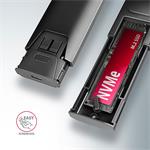 AXAGON EEM2-GTS2, USB-C 10Gb/s - M.2 NVMe a SATA SSD kovový THIN box, bez skrutiek