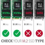 AXAGON EEM2-GTSA, USB-C 3.2 Gen 2 - M.2 NVMe SSD kovový THIN box, bezšroubkový