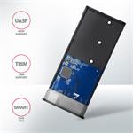 AXAGON EEM2-SB2, USB-C 3.2 Gen 2 - M.2 NVMe a SATA SSD RAW box, čierna