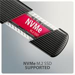 AXAGON EEM2-SC, externý box USB-C 10 Gb/s pre M.2 NVMe SSD, bez skrutiek, rebrovaný hliník