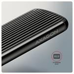 AXAGON EEM2-SC, externý box USB-C 10 Gb/s pre M.2 NVMe SSD, bez skrutiek, rebrovaný hliník