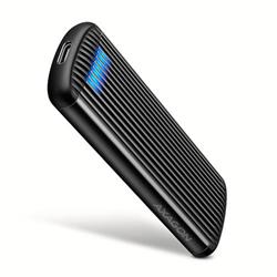 AXAGON EEM2-SC, externý box USB-C 10 Gb/s pre M.2 NVMe SSD, bez skrutiek, rebrovaný hliník