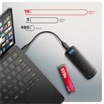 AXAGON EEM2-SC, USB-C 10Gbps externí box pro M.2 NVMe SSD, bezšroubový, žebrovaný hliník