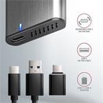 AXAGON EEM2-SG2, USB-C 3.2 Gen 2 - M.2 NVMe & SATA SSD RAW box