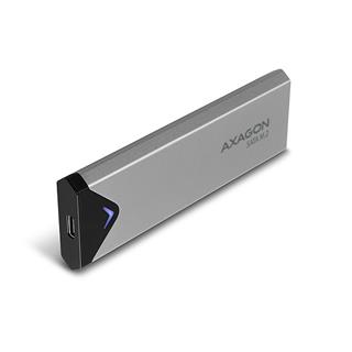 AXAGON EEM2-U3C M.2 SATA box, strieborný