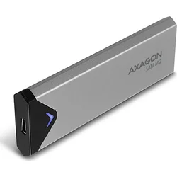 AXAGON EEM2-U3C M.2 SATA box, strieborný