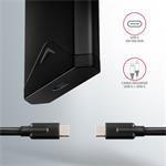 AXAGON EEM2-UB2 USB-C 10Gb/s - M.2 NVMe SSD ARROW box, čierna