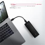 AXAGON EEM2-UB2 USB-C 10Gb/s - M.2 NVMe SSD ARROW box, čierna