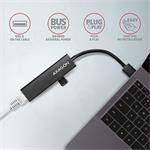 AXAGON HMA-GL3A, USB 3.2 Gén 1 húb, porty 3x USB-A + Gigabit Ethernet