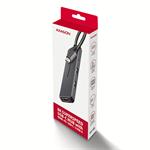 AXAGON HMC-5H8K, rozbočovač USB 5Gb/s, 2x USB-A, USB-C, HDMI 8k/30Hz, PD 100W, kábel USB-C 15cm