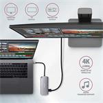 AXAGON HMC-6M2, USB 3.2 Gén 1 húb, porty 2x USB-A, HDMI, M.2