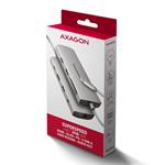 AXAGON HMC-8HLSA, rozbočovač USB 5Gb/s, 3x USB-A, HDMI 4k/60Hz, RJ-45 GLAN, SD/microSD, audio, PD 100W