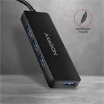 AXAGON HUE-G1C, 4x USB 3.2 Gen 1 SLIM hub, kabel USB-C