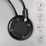 AXAGON HUE-P1C, 4x USB 3.2 Gen 1 ROUND hub, napájací konektor micro USB, kábel USB-C 30 cm