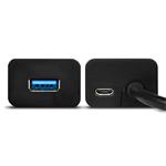 AXAGON HUE-S2BL 4x USB3.0 Nabíjací hub 1,2 m kábel