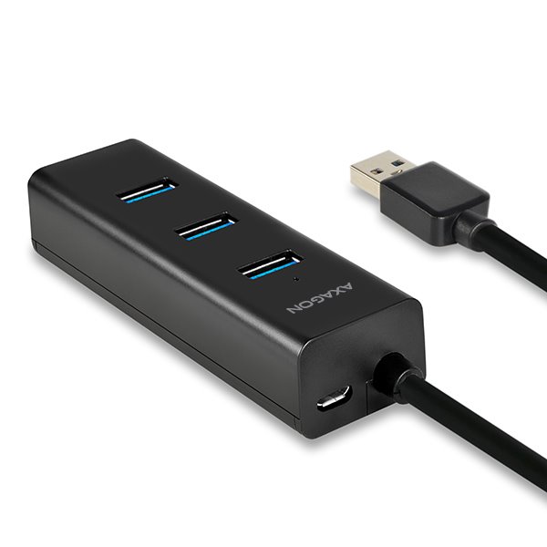 AXAGON HUE-S2BP 4x USB3.0 Charging húb 1.2m kábel vrátane. AC adaptéru