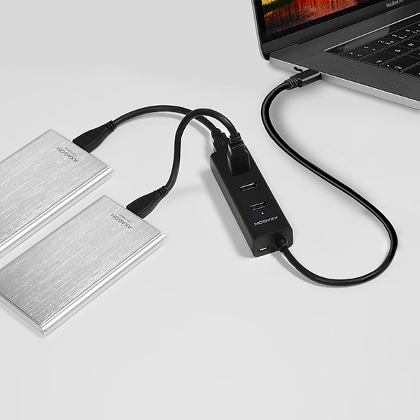 AXAGON HUE-S2C Type-C 4x USB3.0 Charging hub