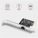 AXAGON PCEE-GRL, sieťová karta PCIe - 1x Gigabit Ethernet port (RJ-45), Realtek 8111L, vrátane. LP