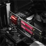 AXAGON PCEM2-ND, radič PCIe x8 - 2x M.2 NVMe M-key slot, RAID, podpora pre dosky bez rozdvojky, vrátane. LP