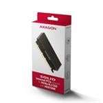 AXAGON PCEM2-XS, PCIe x16 - M.2 NVMe M-key slot adaptér, puzdro s chladičom na pasívne chladenie