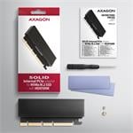 AXAGON PCEM2-XS, PCIe x16 - M.2 NVMe M-key slot adaptér, puzdro s chladičom na pasívne chladenie