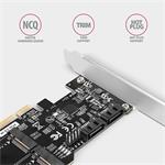 AXAGON PCES-SA4M2 PCIe řadič 2x SATA 6G + 2x SATA M.2