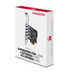 AXAGON PCEU-43RS, radič PCIe, 4x port USB 3.2 Gen 1, 5 Gb/s