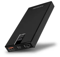 AXAGON PWB-L10QD QC3.0 In/Out Type-C Alu power bank 10000mAh