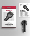AXAGON PWC-PQ48 nabíjačka do auta 48 W, USB-A + USB-C, PD3.0/PPS/QC4+/SFC/Apple