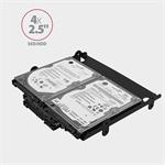 AXAGON RHD-435, kovový rámik 4x 2.5" alebo 2x 2.5" HDD/SSD a 1x 3.5" HDD do 5.25" pozícia