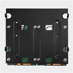 AXAGON RHD-435, kovový rámik 4x 2.5" alebo 2x 2.5" HDD/SSD a 1x 3.5" HDD do 5.25" pozícia