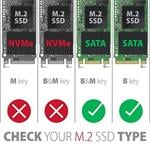 AXAGON RSS-M2B, SATA - M.2 SATA SSD, interný 2,5" ALU box, čierny