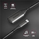AXAGON RVC-HI2M, redukcia/adaptér USB-C -> HDMI 2.0a, 4K/60Hz HDR10