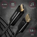 AXAGON RVD-HI14C2, redukcia DisplayPort -> HDMI 1.4 / kábel 1,8 m